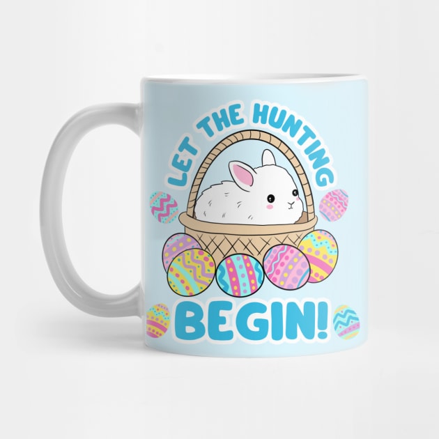 Egg hunting cute easter day eggs hunting design for kids - let the hunting begin by Yarafantasyart